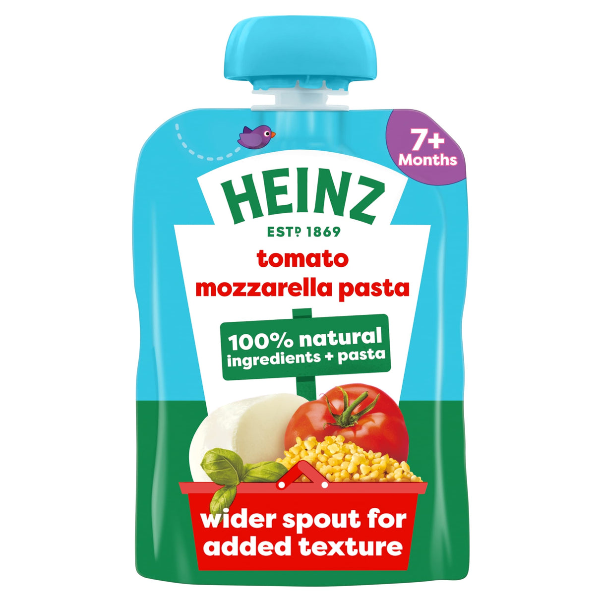 Heinz Tomato Mozzarella Pasta Shapes Baby Food Pouch 130 g