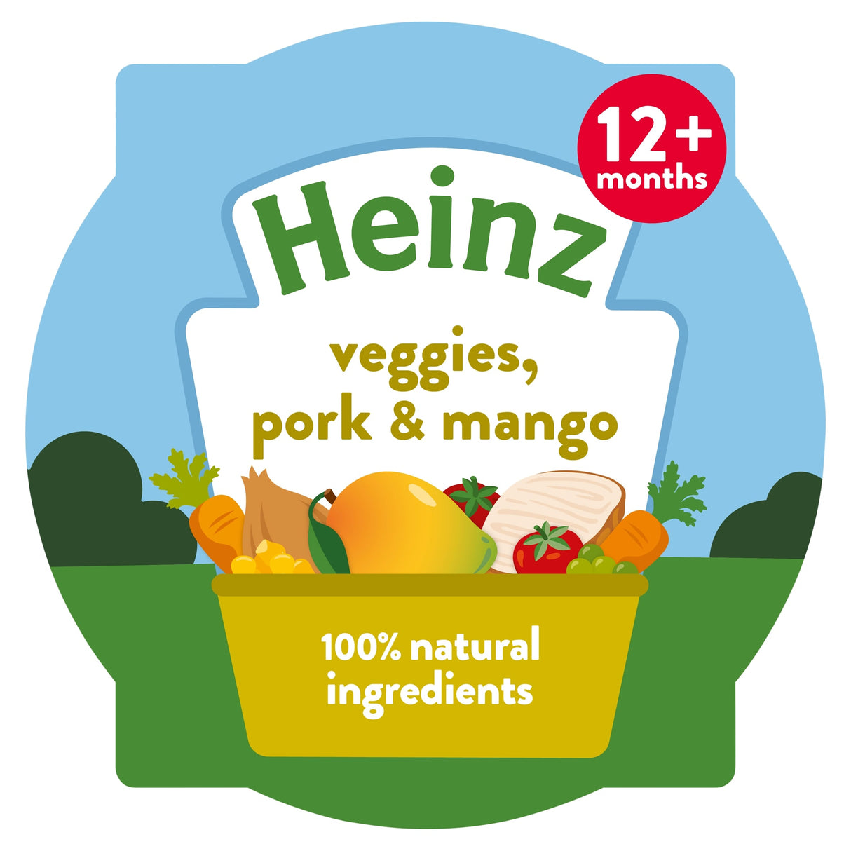 Heinz Veggies Pork & Mango Baby Food Tray 200 g
