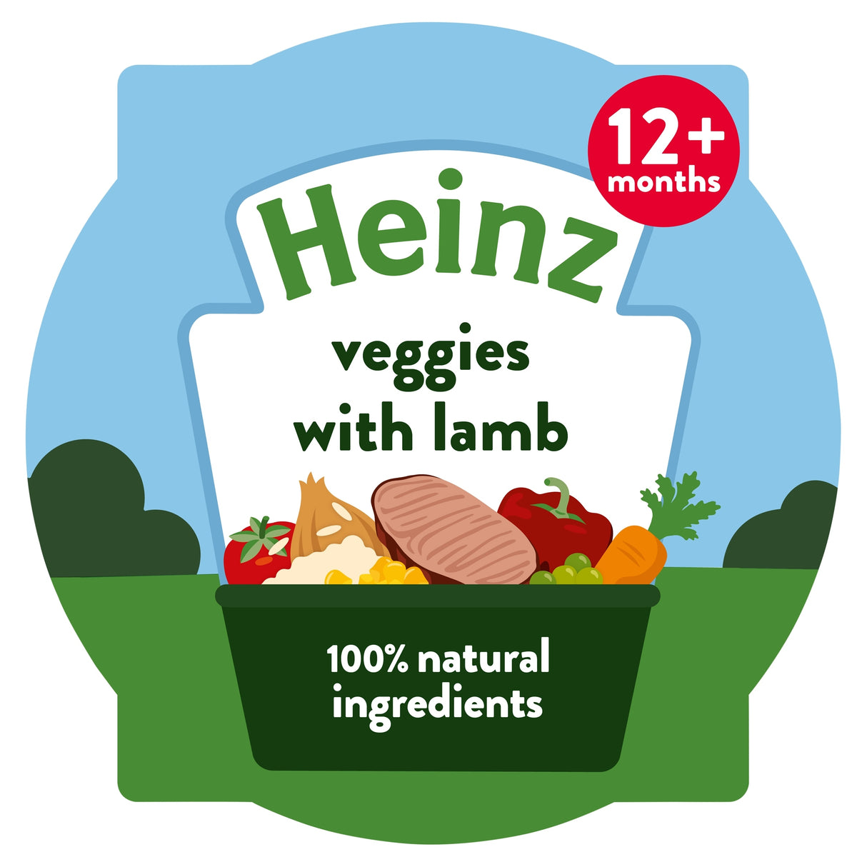 Heinz Veggies With Lamb Baby Food Tray 200 g