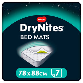Huggies Dry Nites Bedwetting Incontinence Bedmats x 7 Sheets