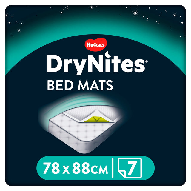 Huggies Dry Nites Bedwetting Incontinence Bedmats x 7 Sheets