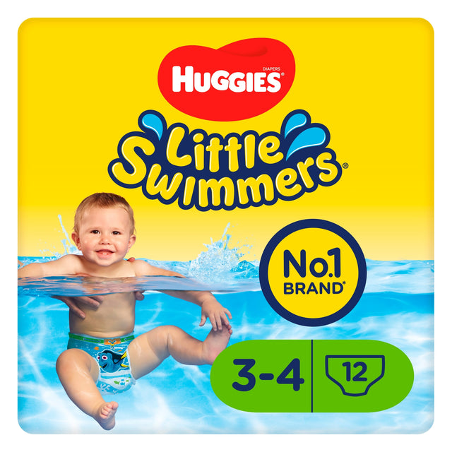 Huggies Little Swimmers Size 3-4 Disposable Swim Nappies x 12