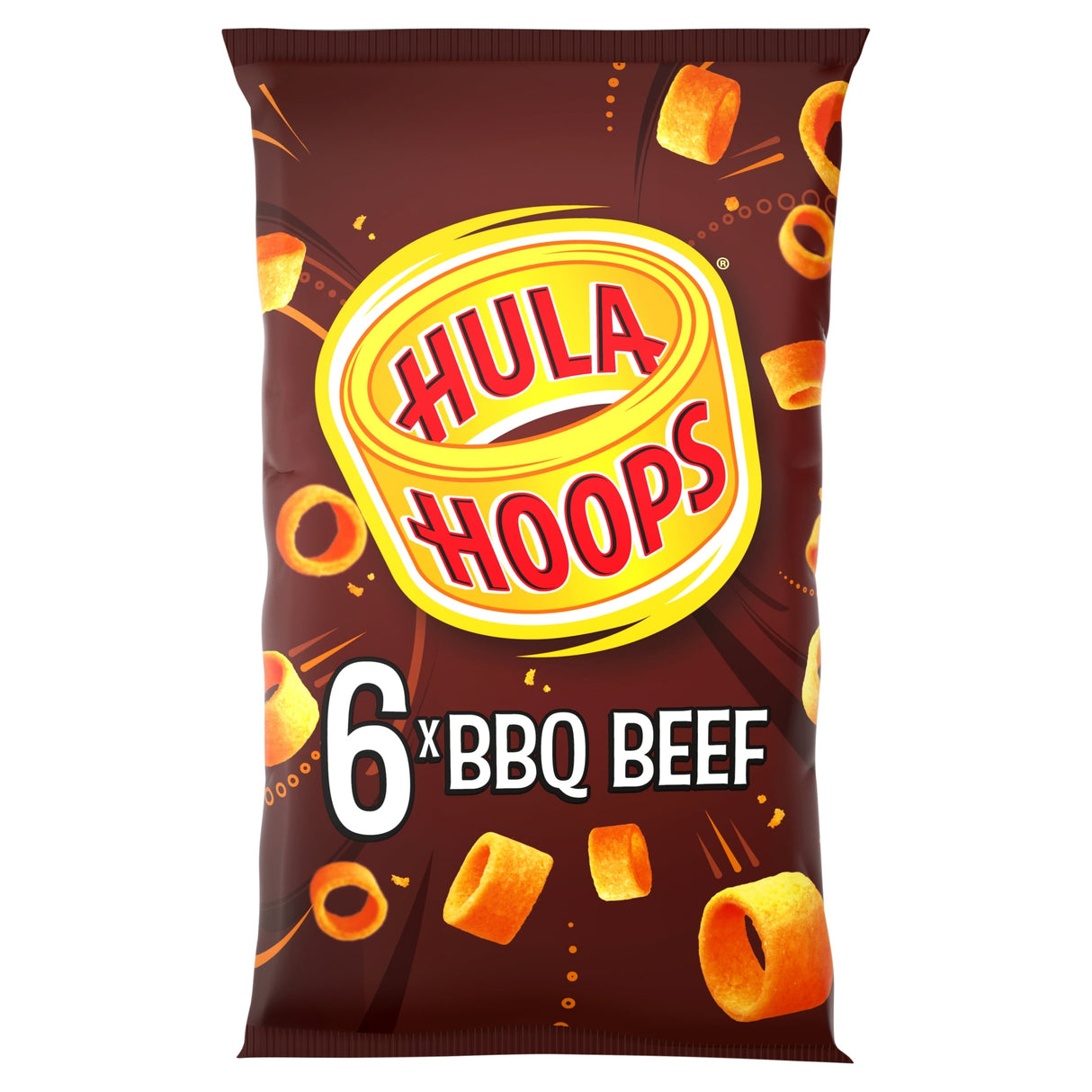 Hula Hoops BBQ Beef Multi-Pack Crisps 6 x 24 g