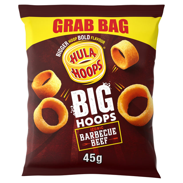 Hula Hoops Big Hoops Crisps Barbecue Beef 45 g