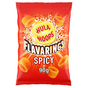 Hula Hoops Flavarings Spicy Sharing Crisps 90 g