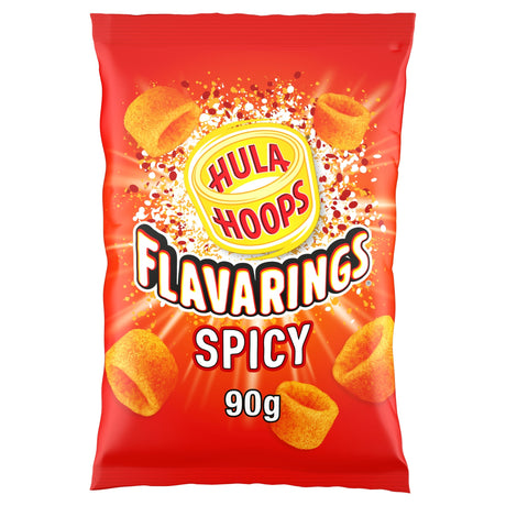 Hula Hoops Flavarings Spicy Sharing Crisps 90 g