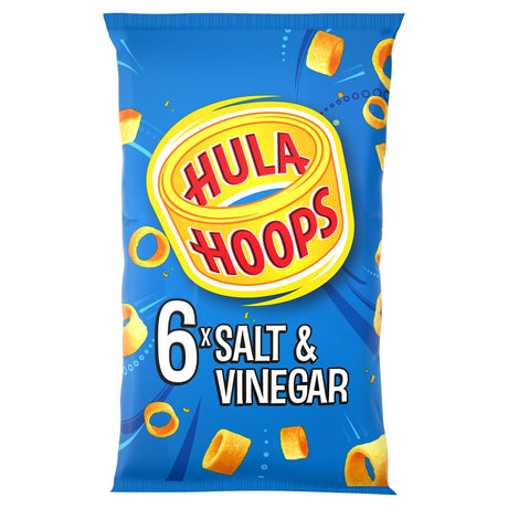Hula Hoops Salt & Vinegar Multi-Pack Crisps 6 x 24 g