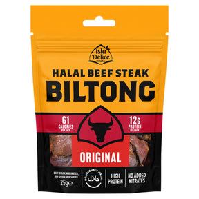 Isla Delice Halal Beef Steak Biltong Original 25 g