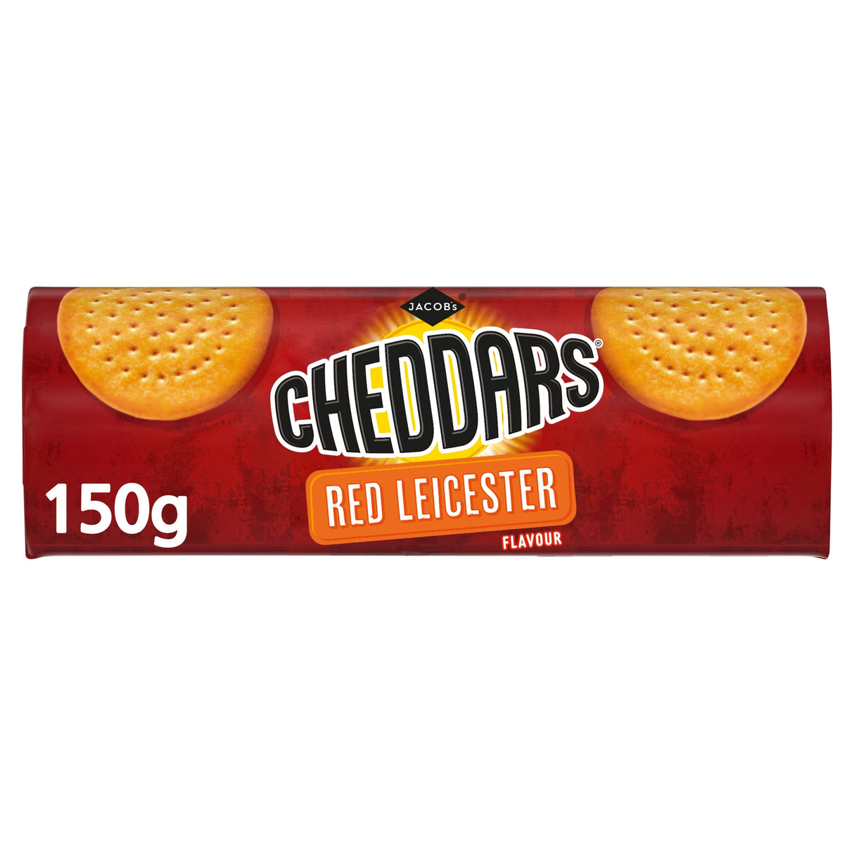 Jacob's Cheddars Cheese Biscuits Red Leicester Flavour 150 g