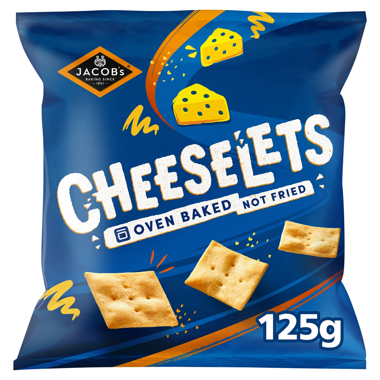 Jacob's Cheeselets Sharing Baked Snacks 125 g