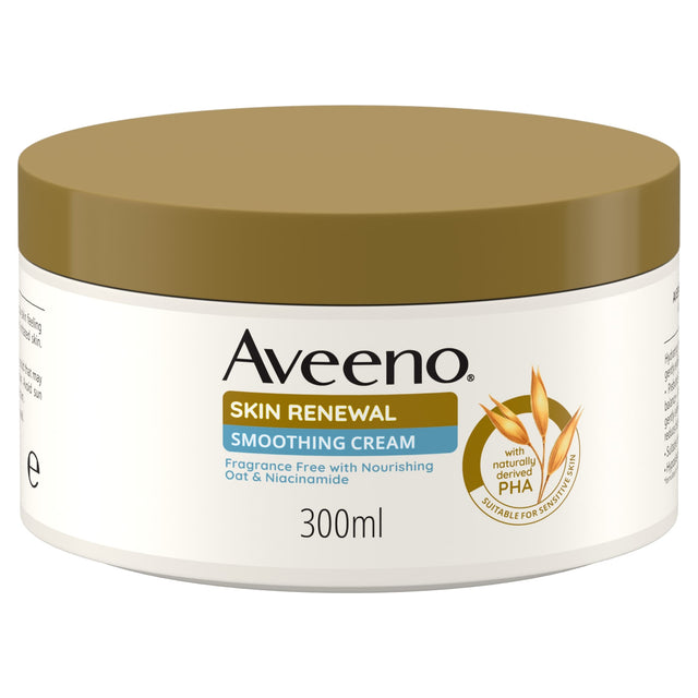 Aveeno Skin Renewal Smoothing Cream Body Lotion Moisturiser 300 ml