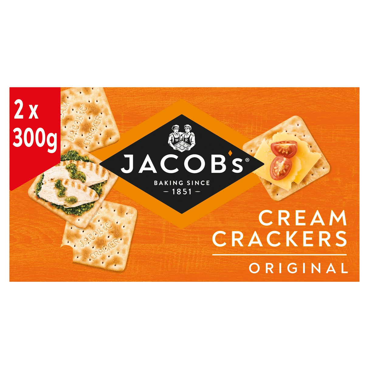 Jacob's Original Cream Crackers Twin Pack 2 x 300 g
