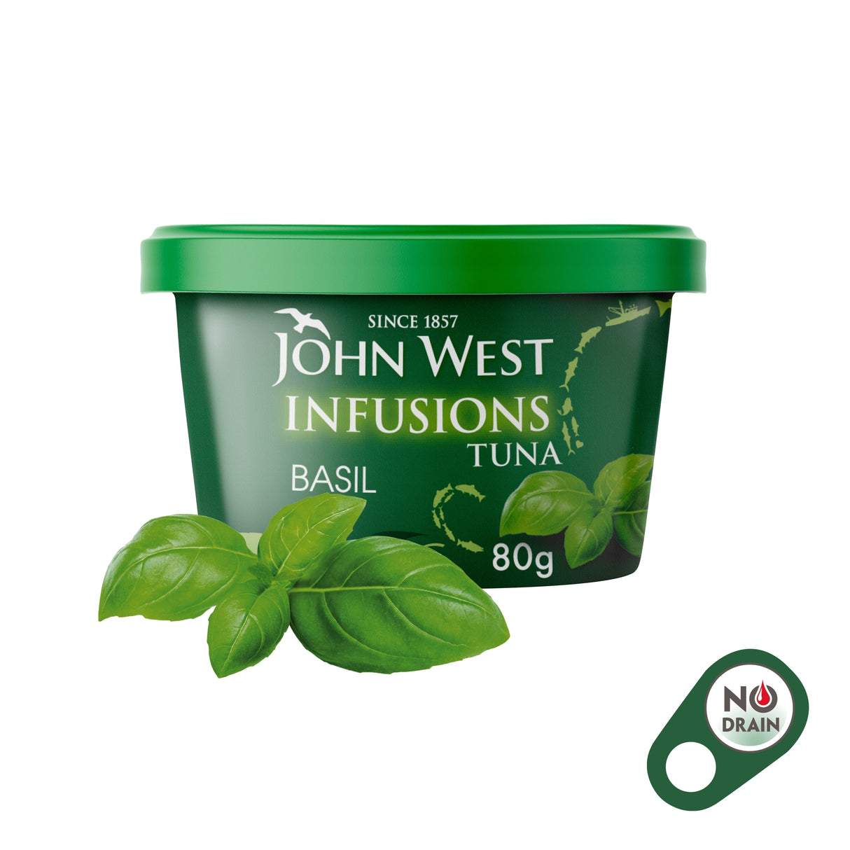 John West Basil No Drain Tuna Infusions 80 g