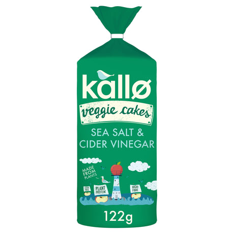 Kallo Lentil & Pea Veggie Cakes Sea Salt & Cider Vinegar 122 g