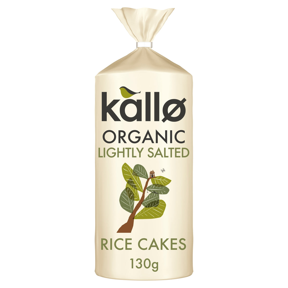 Kallo Organic Lightly Salted Wholegrain Rice Cake 130 g