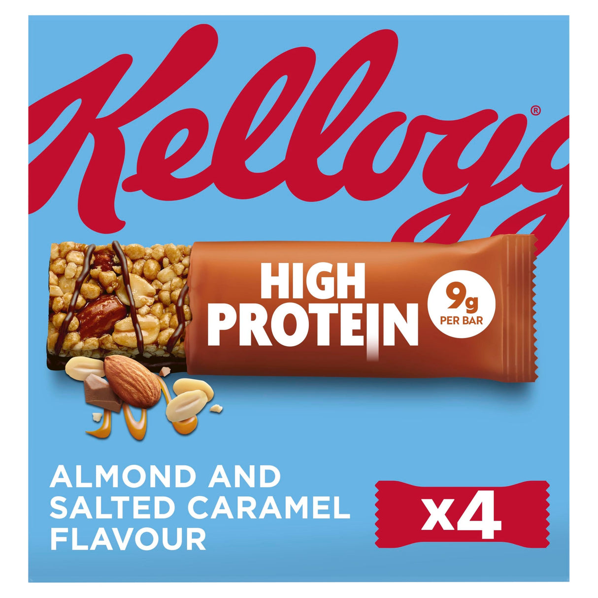 Kellogg's High Protein Almond & Salted Caramel Flavour 4 x 35 g