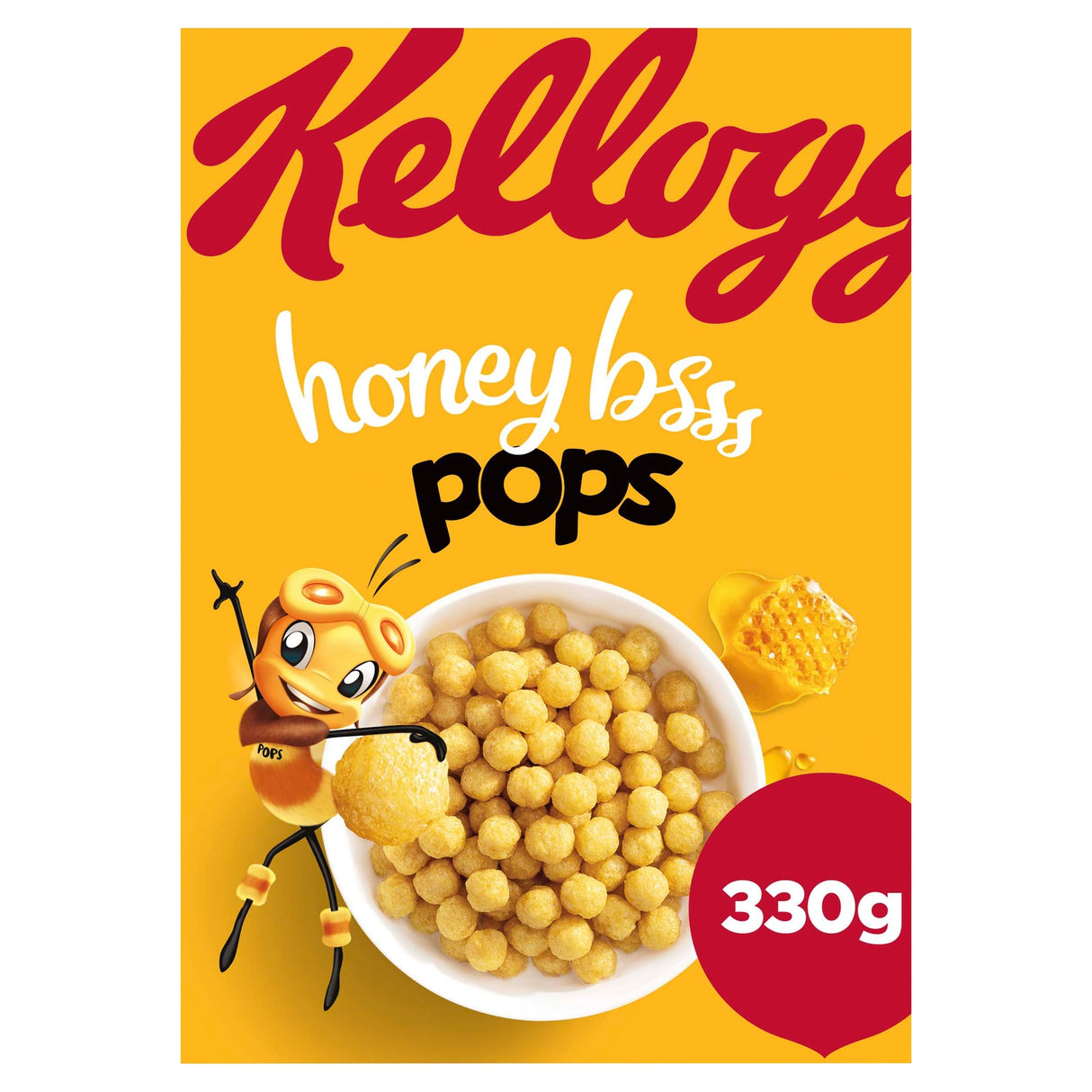 Kellogg's Honey Pops Breakfast Cereal 330 g