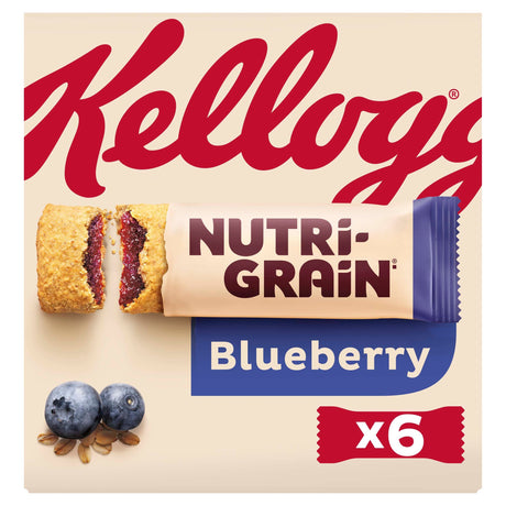 Kellogg's Nutri-Grain Blueberry Snack Bars 6 x 37 g