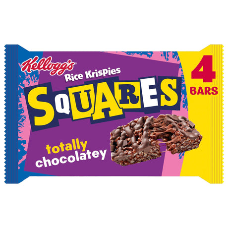 Kellogg's Rice Krispies Squares Chocolatey Cereal Bars Multi-Pack 4 x 36 g