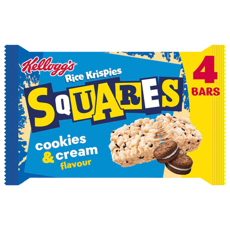 Kellogg's Rice Krispies Squares Cookies & Cream Snack Bars 4 x 34 g