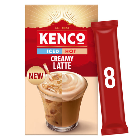 Kenco Iced Hot Creamy Latte Coffee Sachet 8 x 18.3 g