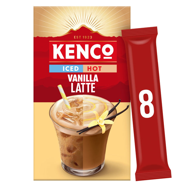 Kenco Iced Hot Vanilla Latte 8 x 20.3 g