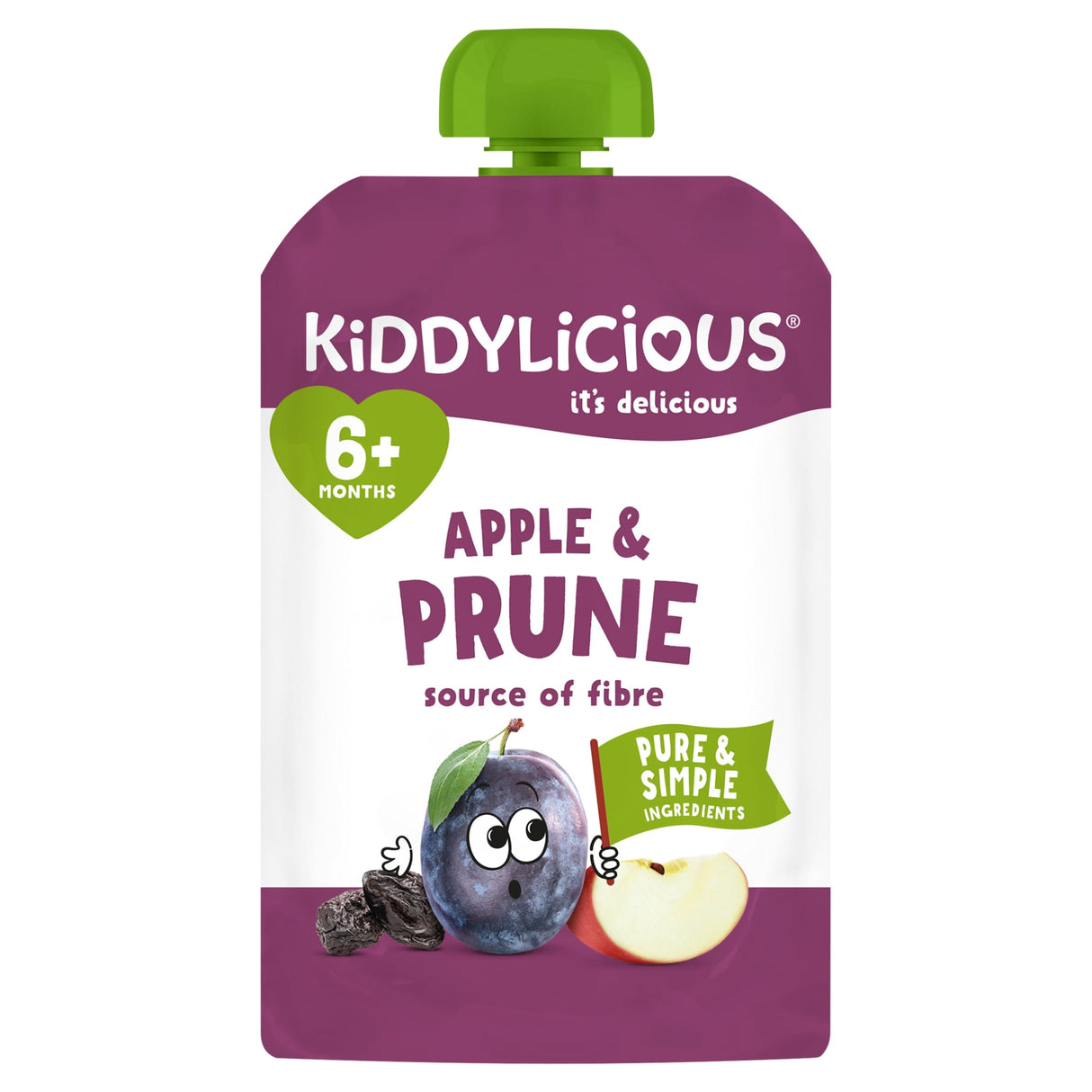 Kiddylicious Apple & Prune Pouch 100 g