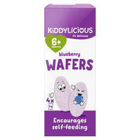 Kiddylicious Blueberry Wafers 6 Months+ 4 Pack 16 g