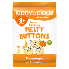 Kiddylicious Buttons Banana & Pumpkin 30 g