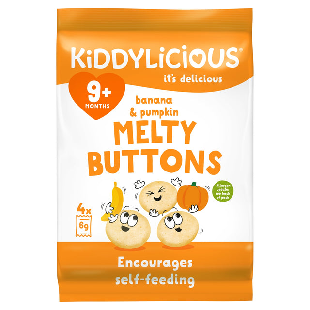 Kiddylicious Buttons Banana & Pumpkin 30 g