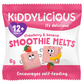 Kiddylicious Strawberry & Banana Smoothie Melts 6 g