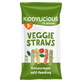 Kiddylicious Veggie Straws Multi-Pack 4 x 12 g