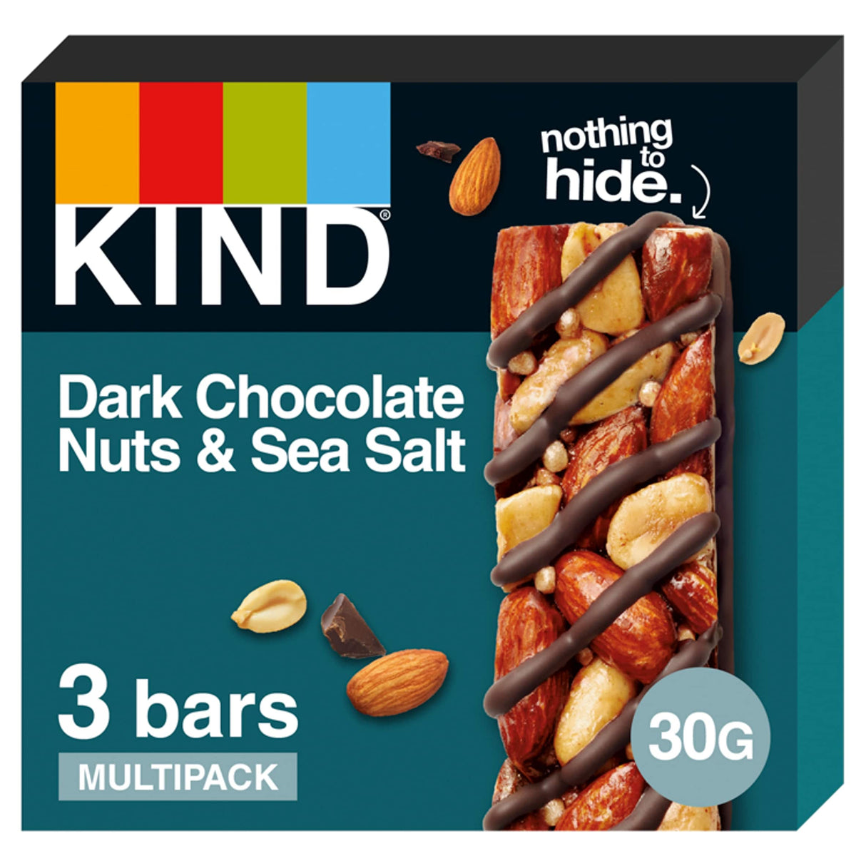 Kind Dark Chocolate Nuts & Sea Salt Cereal Bars 3 x 30 g