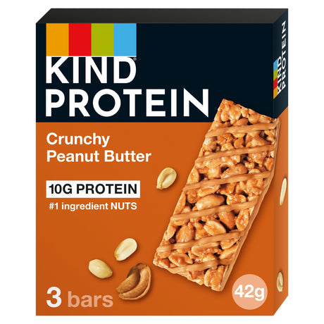 Kind Protein Crunchy Peanut Butter Snack Bars 3 x 42 g