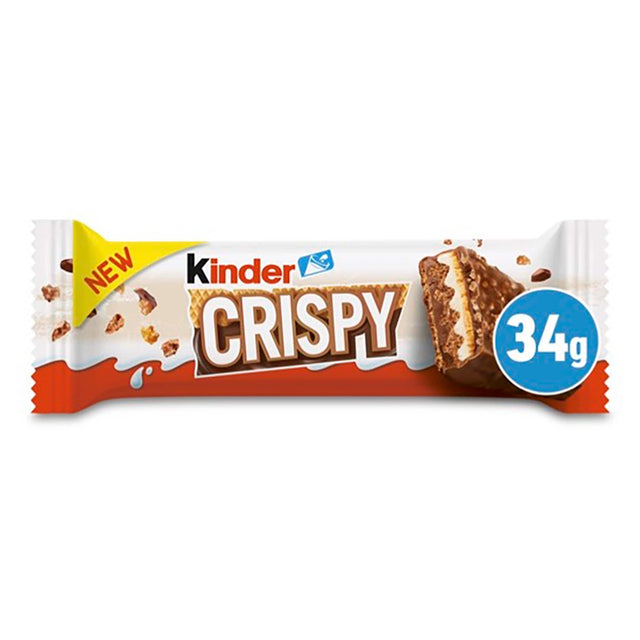Kinder Crispy Wafer Chocolate & Hazelnut Bar 34 g
