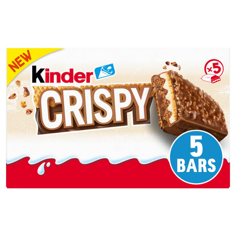 Kinder Crispy Wafer Chocolate & Hazelnut Bar Multi-Pack 5 x 34 g