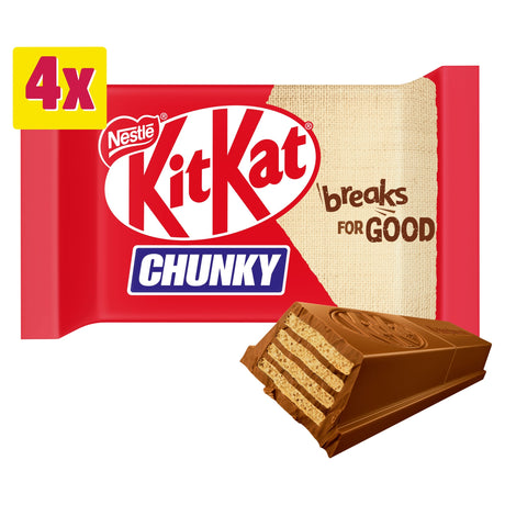 Kit Kat Chunky Milk Chocolate Bars Multi-Pack 40 g 4 Pack