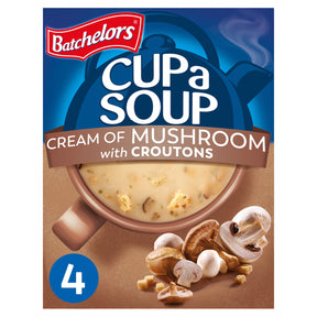 Batchelors Cup A Soup Cream Of Mushroom Croutons 4 Pack 99 g