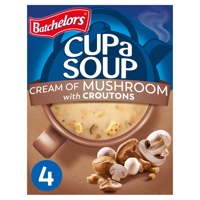 Batchelors Cup A Soup Cream Of Mushroom Croutons 4 Pack 99 g