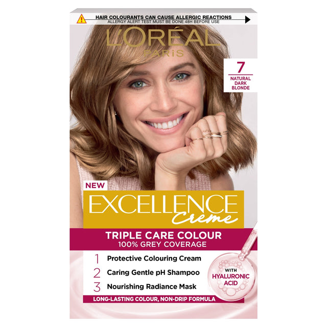 L'Oreal Paris Excellence Creme 7 Natural Dark Blonde Permanent Hair Dye