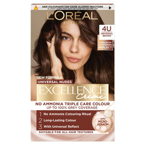 L'Oreal Paris Excellence Universal Nudes 4U Brown Permanent Hair Dye