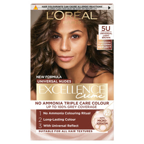 L'Oreal Paris Excellence Universal Nudes 5U Light Brown Permanent Hair Dye