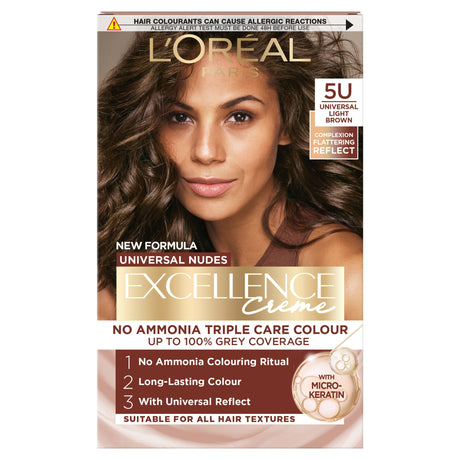 L'Oreal Paris Excellence Universal Nudes 5U Light Brown Permanent Hair Dye