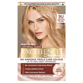 L'Oreal Paris Excellence Universal Nudes 9U Very Light Blonde Permanent Hair Dye