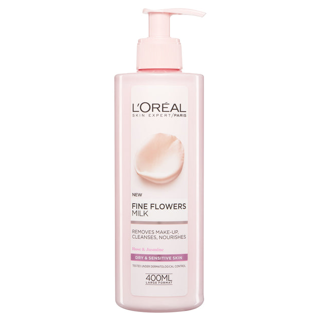 L'Oreal Paris Flowers Cleansing Milk Dry Sensitive 400 ml