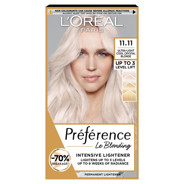 L'Oreal Paris Preference 11.11 Venice Ultra-Light Crystal Blonde Permanent Hair Dye