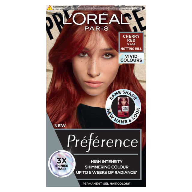 L'Oreal Paris Preference Vivids 5.66 Cherry Red Permanent Hair Dye