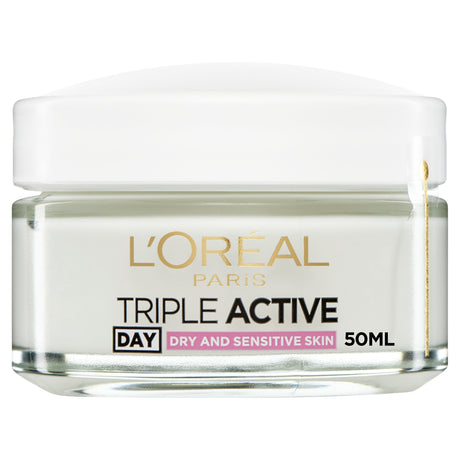 L'Oreal Paris Triple Active Day Moisturiser Dry & Sensitive Skin 50 ml