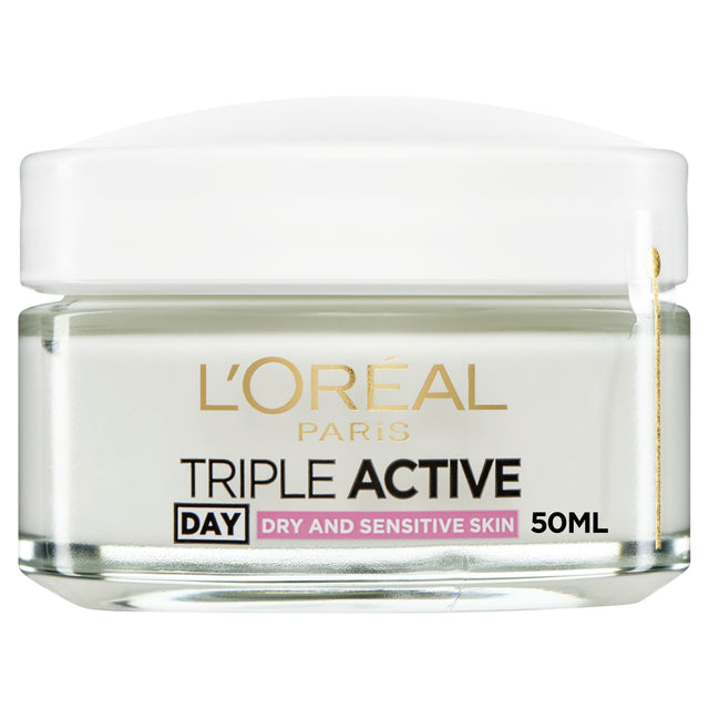 L'Oreal Paris Triple Active Day Moisturiser Dry & Sensitive Skin 50 ml