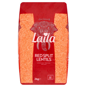 Laila Red Split Lentils 2 kg